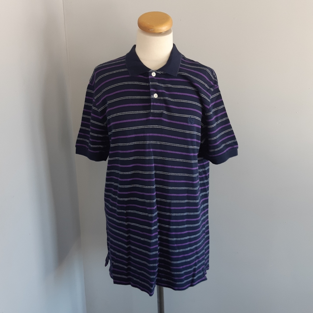 Chaps Polo Blue T-Shirt  Men’s  Est 1978 Size M Easy Care Casual